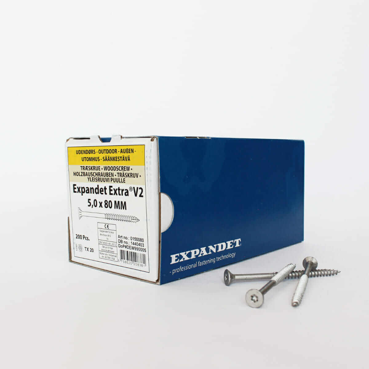 Medsraigčiai laukui Expandet EXTRA V2 5×80 Medsraigčiai lauko darbams Expandet Extra