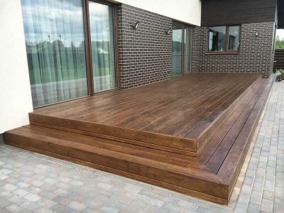 Maumedžio terasinė lenta 27x143x4000 - Image 4