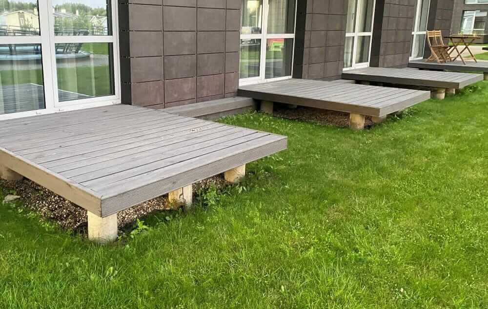 mažos terasos pamatai