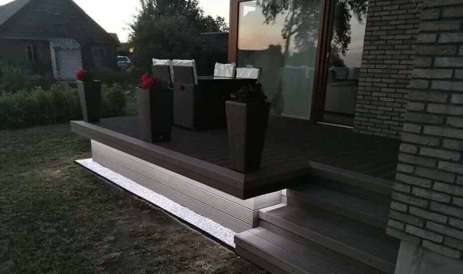 kaip irengti led apsvietima terasoje