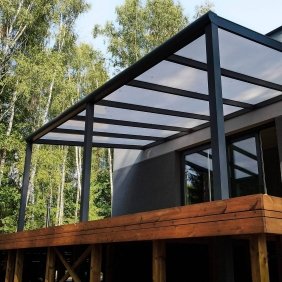 Aliuminė stoginė terasai Štutgart