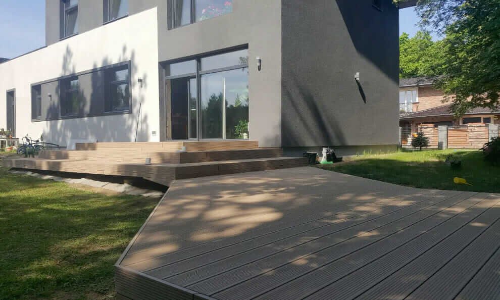 terasos medziagos vientisumas