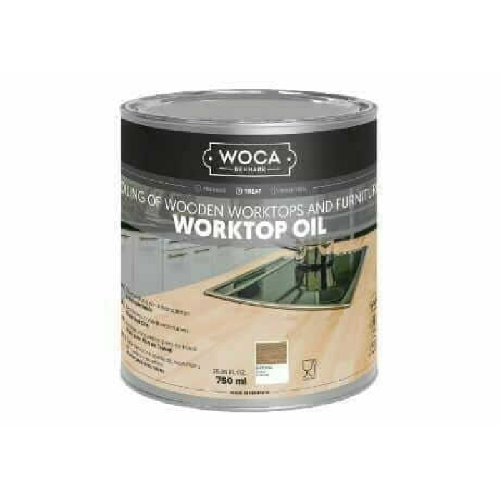 Pilka stalviršių alyva WOCA Worktop Oil 0,75 l - Image 3