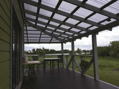 Diamonds banguotas polikarbonatas SINUS 76/18 skaidrus - Image 2