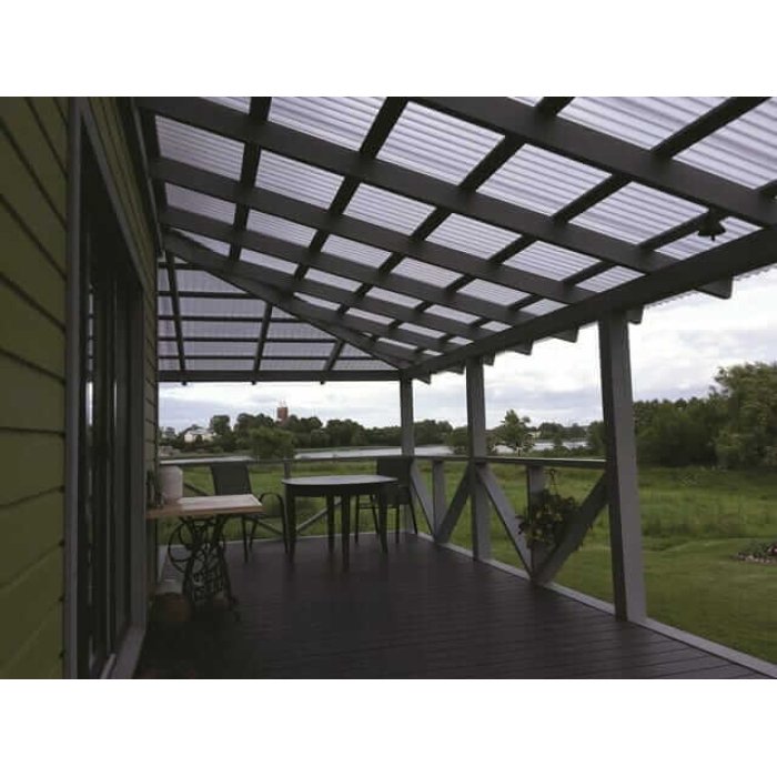 Diamonds banguotas polikarbonatas SINUS 76/18 skaidrus - Image 2