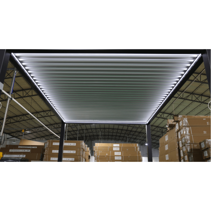 Pergola Nida 2904x3945mm pilka/balta - Image 4