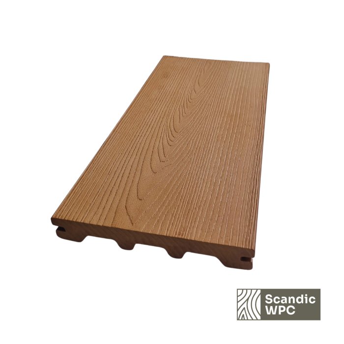 Scandic WPC terasinė lenta Sand spalvos 24x146x4200 medžio imitacija - Image 4