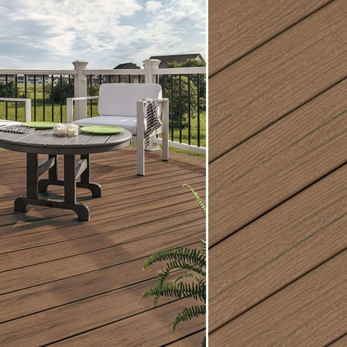 Trex Enhance Naturals WPC užbaigimo lenta Toasted Sand 24x140x4870 medžio imitacija - Image 2