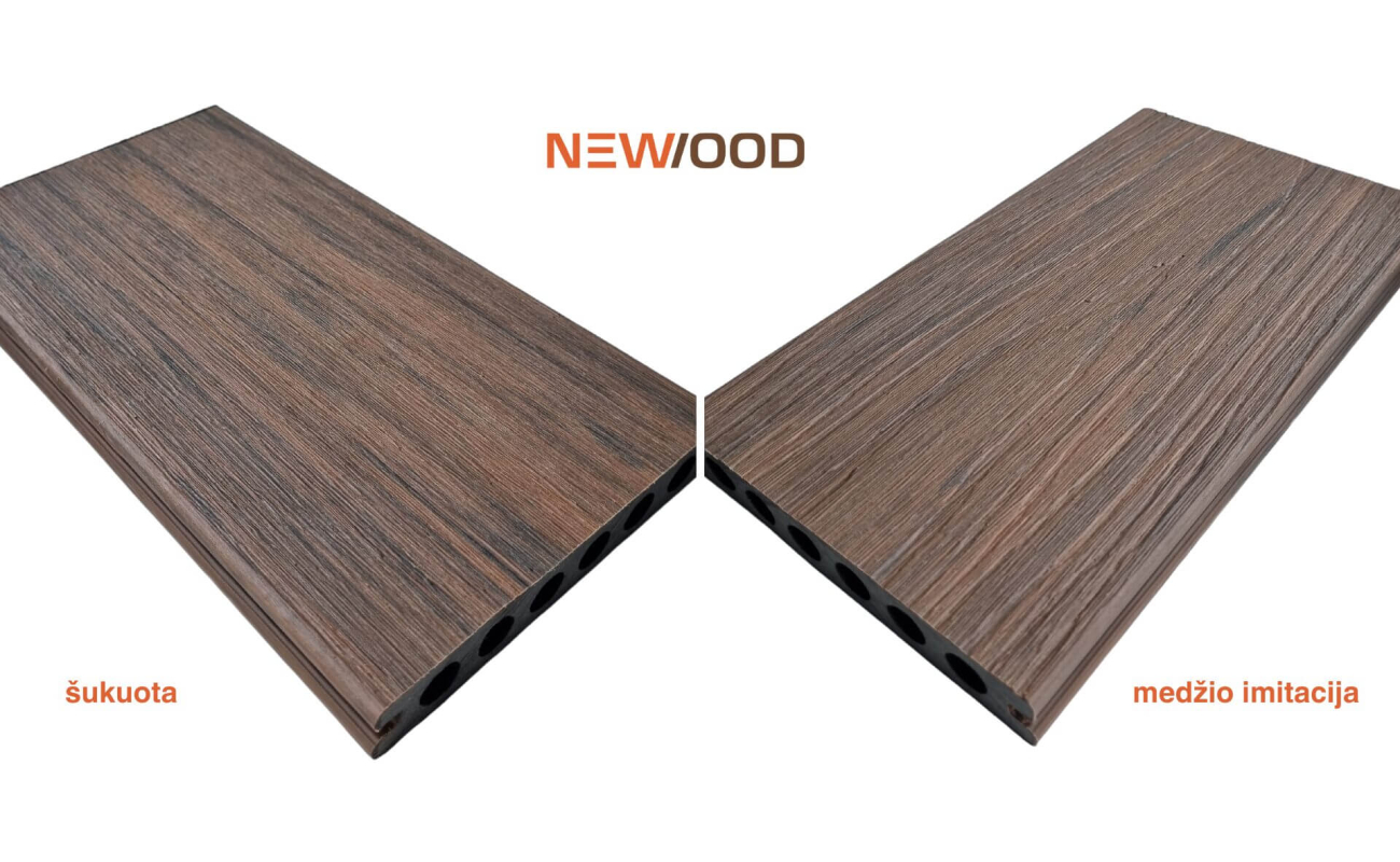 Newood terasine lenta dvipusė Forest Brown