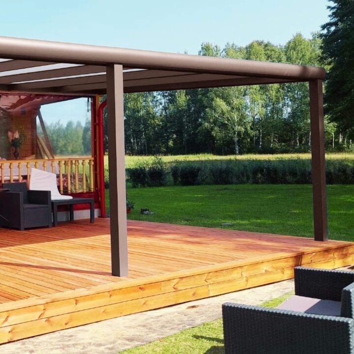 Ruda Štrutgart aliuminė stoginė