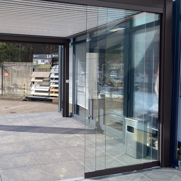 Ruda berėmė stumdoma stiklinimo sistema 1