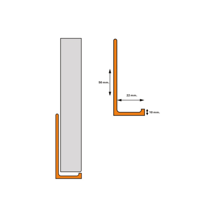 apatinis plytelių laikiklis terasos šono uždengimui brezinys