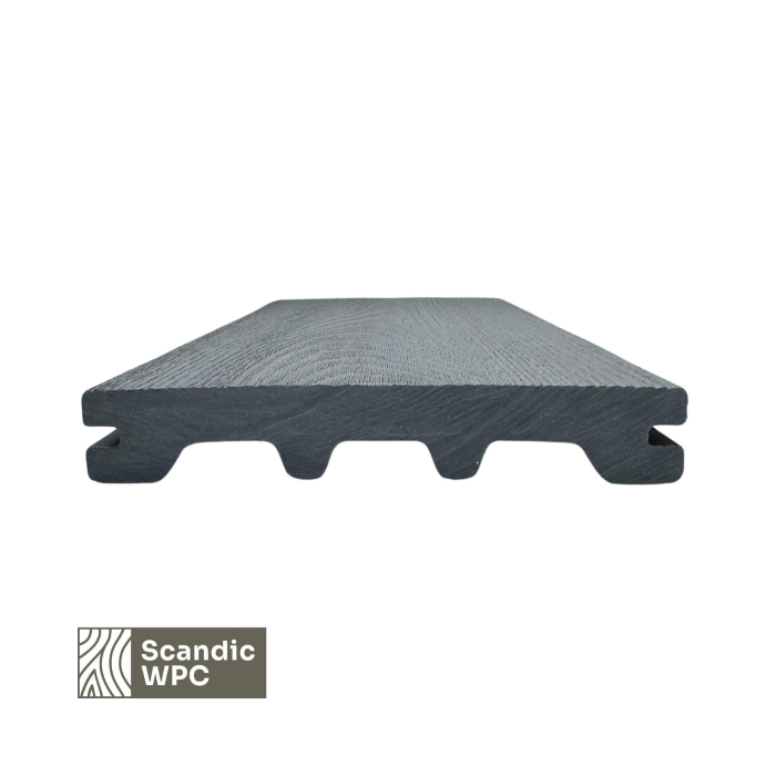 Scandic WPC terasinė lenta Concrete Grey 24x146x4200 medžio imitacija - Image 3