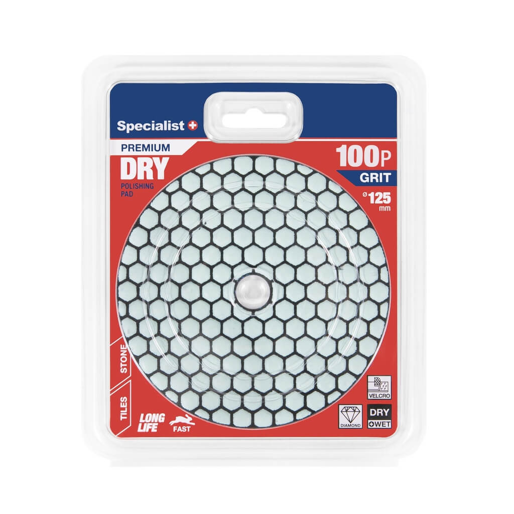 SPECIALIST+ deimant. šlifavimo lap., universalus, 125 mm, 100P Deimantinis šlifavimo lapelis 125 mm