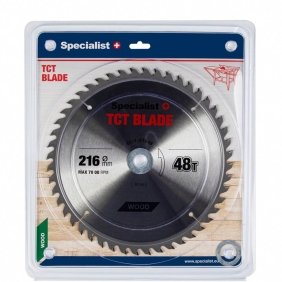 SPECIALIST pjovimo diskas medienai 216x48T