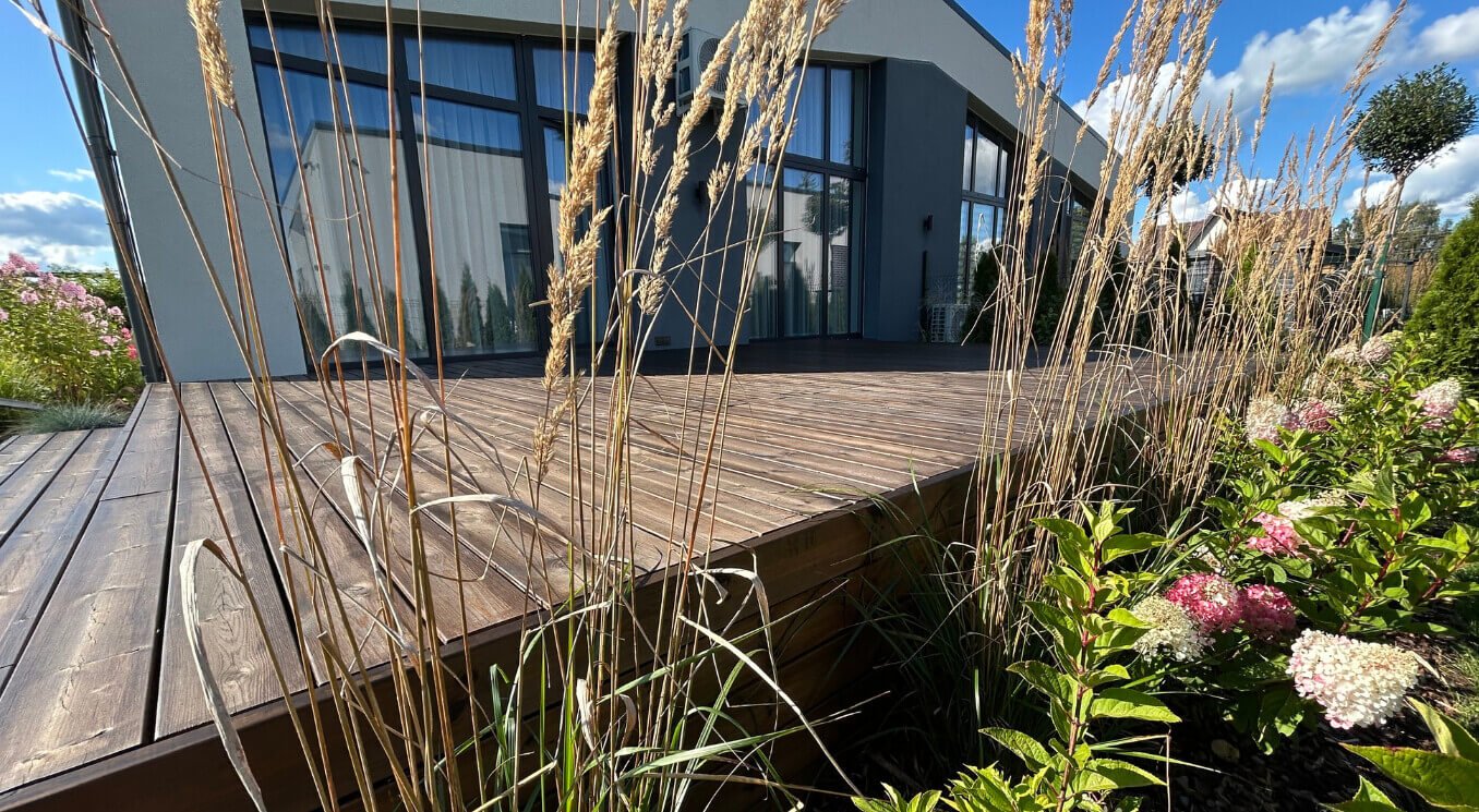 impregnuota mediena terasai MDS Terasos