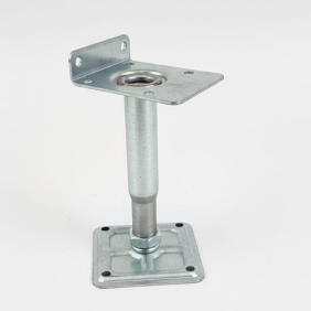Reguliuojamas metalinis pjedestalas mediniam karkasui